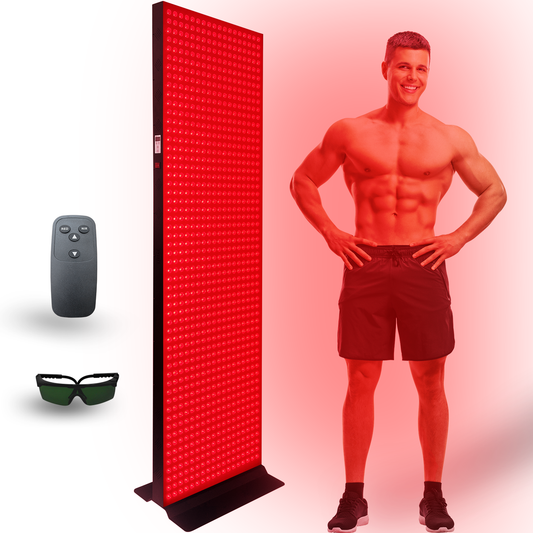 EXESAS  1008 LED, 5040W Dual-Chip, Red Light Therapy Device for Full Body, 4-Wavelengths Infrared LED Panel for Skin, Weight, Pain, Wellness