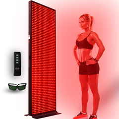 EXESAS 1216 LED, 6080W Dual-Chip, Red Light Therapy Device for Full Body, 4-Wavelengths Infrared LED Panel for Skin, Weight, Pain, Wellness