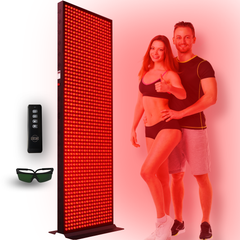 EXESAS 1216 LED, 6080W Dual-Chip, Red Light Therapy Device for Full Body, 4-Wavelengths Infrared LED Panel for Skin, Weight, Pain, Wellness