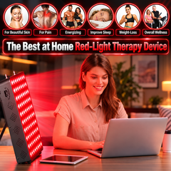 EXESAS 80 LED, 400W Dual-Chip, Red Light Therapy Device for Full Body 660nm & 850nm Infrared LED Panel for Beautiful Skin, Weight & Pain Management