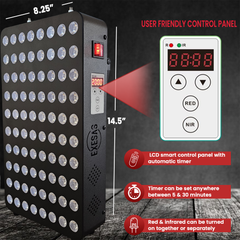 EXESAS 80 LED, 400W Dual-Chip, Red Light Therapy Device for Full Body 660nm & 850nm Infrared LED Panel for Beautiful Skin, Weight & Pain Management