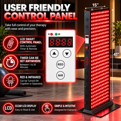 EXESAS 324 LED, 1620W Dual-Chip, Red Light Therapy Device for Full Body, 4-Wavelengths Infrared LED Panel for Skin, Weight, Pain, Wellness