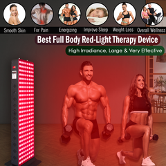 EXESAS 200 LED, 1000W Dual-Chip, Red Light Therapy Device for Full Body, 4-Wavelengths Infrared LED Panel for Skin, Weight, Pain, Wellness
