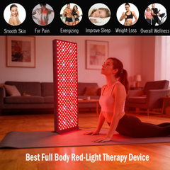 EXESAS 360 LED, 1800W Dual-Chip, Red Light Therapy Device for Full Body, 9-Wavelengths Infrared LED Panel for Skin, Weight, Pain, Wellness