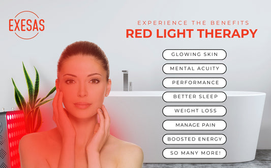 EXESAS 80 LED, 400W Dual-Chip, Red Light Therapy Device for Full Body 660nm & 850nm Infrared LED Panel for Beautiful Skin, Weight & Pain Management