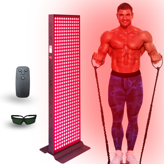 EXESAS 480 LED, 2400W Dual-Chip, Red Light Therapy Device for Full Body 660nm & 850nm Infrared LED Panel for Beautiful Skin, Weight & Pain Management