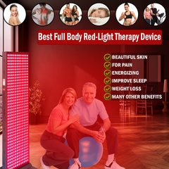 EXESAS 480 LED, 2400W Dual-Chip, Red Light Therapy Device for Full Body 660nm & 850nm Infrared LED Panel for Beautiful Skin, Weight & Pain Management