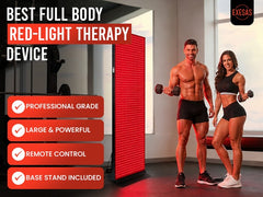 EXESAS   800 LED, 4000W Dual-Chip, Red Light Therapy Device for Full Body, 4-Wavelengths Infrared LED Panel for Skin, Weight, Pain, Wellness