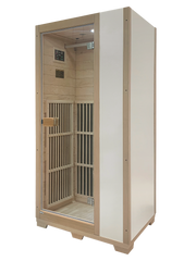 Blisspod | Vienna | Far Infrared Sauna | Canadian Hemlock Very Low EMF | 72.8"H x 35.4"W x 25.6"D | 1 Person
