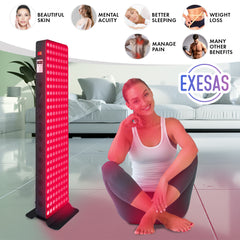 EXESAS 200 LED, 1000W Dual-Chip, Red Light Therapy Device for Full Body 660nm & 850nm Infrared LED Panel for Beautiful Skin, Weight & Pain Management