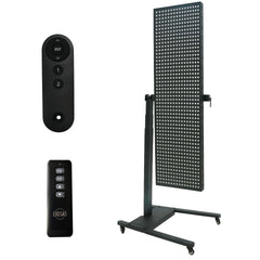 EXESAS Red & Infrared Light Therapy Device with Automatic 360° Rotating Horizontal/Vertical Stand, 800LED Dual-Chip, 6 Wavelengths, Full-Body Panel for Overall