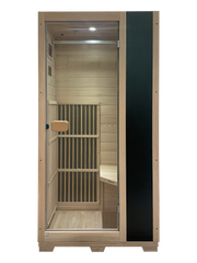 Blisspod | Vienna | Far Infrared Sauna | Canadian Hemlock Very Low EMF | 72.8"H x 35.4"W x 25.6"D | 1 Person