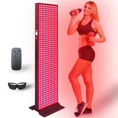 EXESAS 600 LED, 3000W Dual-Chip, Red Light Therapy Device for Full Body 660nm & 850nm Infrared LED Panel for Beautiful Skin, Weight & Pain Management