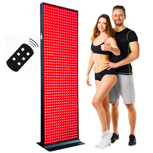 EXESAS 800 LEDs, 4000W Dual-Chip, Red Light Therapy Device for Full Body 660nm & 850nm Near Infrared LED Therapy Panel for Beautiful Skin, Weight & Pain Management & Overall Wellness