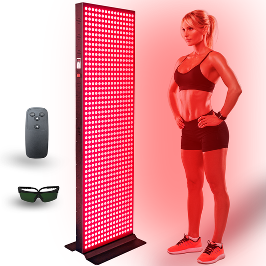 EXESAS  800 LED, 4000W Dual-Chip, Red Light Therapy Device for Full Body 660nm & 850nm Infrared LED Panel for Beautiful Skin, Weight & Pain Management