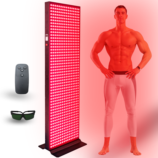 EXESAS  800 LED, 4000W Dual-Chip, Red Light Therapy Device for Full Body, 4-Wavelengths Infrared LED Panel for Skin, Weight, Pain, Wellness