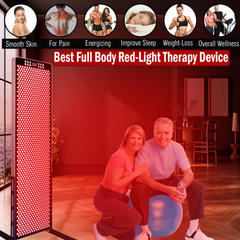 EXESAS   1200 LED, 6000W Dual-Chip, Red Light Therapy Device for Full Body 660nm & 850nm Infrared LED Panel for Beautiful Skin, Weight & Pain Management