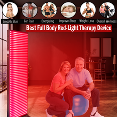 EXESAS  800 LED, 4000W Dual-Chip, Red Light Therapy Device for Full Body 660nm & 850nm Infrared LED Panel for Beautiful Skin, Weight & Pain Management