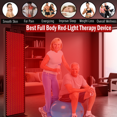 EXESAS   1200 LED, 6000W Dual-Chip, Red Light Therapy Device for Full Body 660nm & 850nm Infrared LED Panel for Beautiful Skin, Weight & Pain Management