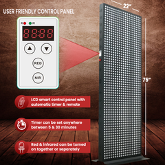 EXESAS  1216 LED, 6080W Dual-Chip, Red Light Therapy Device for Full Body, 4-Wavelengths Infrared LED Panel for Skin, Weight, Pain, Wellness