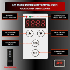 EXESAS  1216 LED, 6080W Dual-Chip, Red Light Therapy Device for Full Body, 4-Wavelengths Infrared LED Panel for Skin, Weight, Pain, Wellness