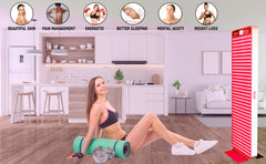 EXESAS 432 LEDs, 2160W Dual-Chip, Red Light Therapy Device for Full Body 660nm & 850nm Near Infrared LED Therapy Panel for Beautiful Skin, Weight & Pain Management, and Overall Wellness