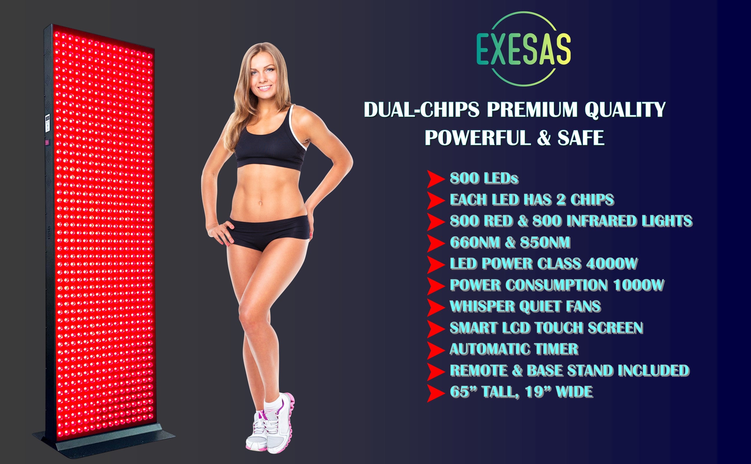 Full Body Red Light Therapy | Red-light Therapy Body | EXESAS