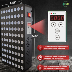 EXESAS 80 LED, 400W Dual-Chip, Red Light Therapy Device for Full Body 660nm & 850nm Infrared LED Panel for Beautiful Skin, Weight & Pain Management