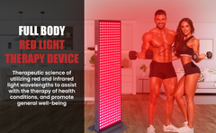 EXESAS 480 LED, 2400W Dual-Chip, Red Light Therapy Device for Full Body 660nm & 850nm Infrared LED Panel for Beautiful Skin, Weight & Pain Management