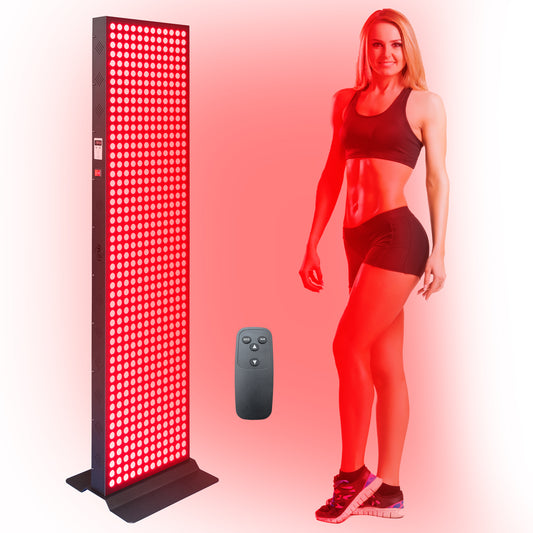 EXESAS 600 LED, 3000W Dual-Chip, Red Light Therapy Device for Full Body 660nm & 850nm Infrared LED Panel for Beautiful Skin, Weight & Pain Management