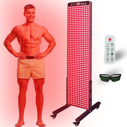 EXESAS 648 LED, 3240W Dual-Chip, Red Light Therapy Device for Full Body 660nm & 850nm Infrared LED Panel for Beautiful Skin, Weight & Pain Management