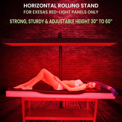 Horizontal  Rolling Stand for EXESAS Red Light Therapy Panels, Compatible only with EXESAS Panels. (Stand Only, Panel Sold Separately)