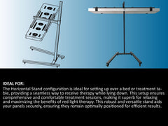 Horizontal  Rolling Stand for EXESAS Red Light Therapy Panels, Compatible only with EXESAS Panels. (Stand Only, Panel Sold Separately)