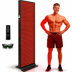 EXESAS   800 LED, 4000W Dual-Chip, Red Light Therapy Device for Full Body, 6-Wavelengths Infrared LED Panel for Skin, Weight, Pain, Wellness