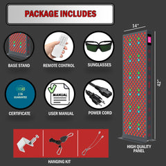 EXESAS 360 LED, 1800W Dual-Chip, Red Light Therapy Device for Full Body, 9-Wavelengths Infrared LED Panel for Skin, Weight, Pain, Wellness