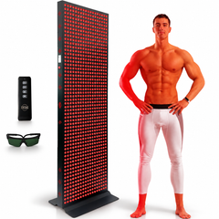 EXESAS    1008 LED, 5040W Dual-Chip, Red Light Therapy Device for Full Body, 6-Wavelengths Infrared LED Panel for Skin, Weight, Pain, Wellness