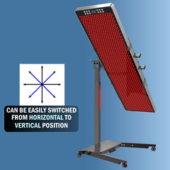 Horizontal/Vertical Powered Automatic Rolling Stand for EXESAS Red Light Therapy Panels, Auto Height Adjustment, (Panel Sold Separately)