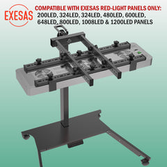 Horizontal/Vertical Powered Automatic Rolling Stand for EXESAS Red Light Therapy Panels, Auto Height Adjustment, (Panel Sold Separately)