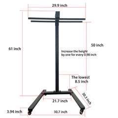 Horizontal  Rolling Stand for EXESAS Red Light Therapy Panels, Compatible only with EXESAS Panels. (Stand Only, Panel Sold Separately)