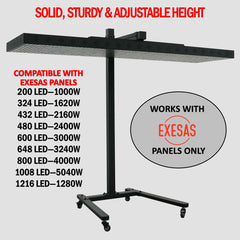 Horizontal  Rolling Stand for EXESAS Red Light Therapy Panels, Compatible only with EXESAS Panels. (Stand Only, Panel Sold Separately)