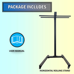 Horizontal  Rolling Stand for EXESAS Red Light Therapy Panels, Compatible only with EXESAS Panels. (Stand Only, Panel Sold Separately)