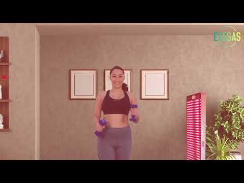 EXESAS 216 LEDs, 1080W Dual-Chip, Red Light Therapy Device for Full Body 660nm & 850nm Near Infrared LED Therapy Panel for Beautiful Skin, Weight & Pain Management, and Overall Wellness
